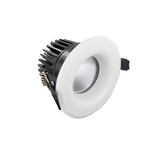 INTEGRAL LUXFIRE FIRE RATED DOWNLIGHT 70MM CUTOUT IP65 700LM 9W 4000K 55 BEAM DIMMABLE 78LM/W WHITE