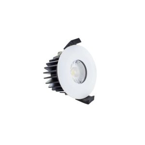 INTEGRAL LOW-PROFILE FIRE RATED DOWNLIGHT 70-75MM CUTOUT IP65 520LM 6W 4000K 38 BEAM DIMMABLE 86LM/W WHITE