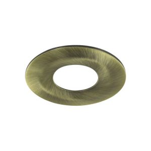 INTEGRAL LOW-PROFILE FIRE RATED DOWNLIGHT ANTIQUE BRASS BEZEL