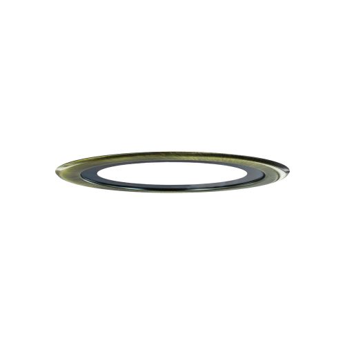 INTEGRAL EVOFIRE FIRE RATED DOWNLIGHT 70-100MM CUTOUT IP65 ANTIQUE BRASS ROUND ADAPTER INTEGRAL