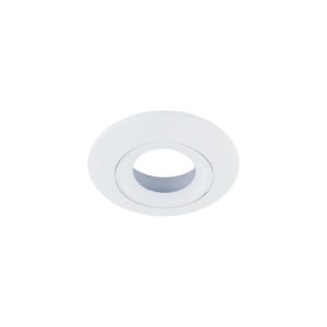 INTEGRAL LUXFIRE FIRE RATED TILTABLE DOWNLIGHT WHITE BEZEL