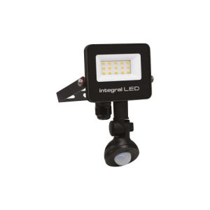 INTEGRAL SUPER SLIM 2 FLOODLIGHT IP67 1000LM 10W 4000K PIR 120° NON-DIMM 100LM/W BLACK INTEGRAL
