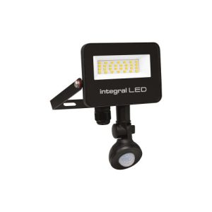 INTEGRAL SUPER SLIM 2 FLOODLIGHT IP67 2000LM 20W 4000K PIR 120° NON-DIMM 100LM/W BLACK INTEGRAL