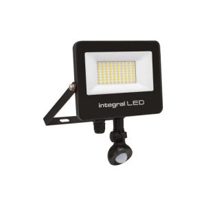 INTEGRAL SUPER SLIM 2 FLOODLIGHT IP67 5000LM 50W 4000K PIR 120° NON-DIMM 100LM/W BLACK INTEGRAL
