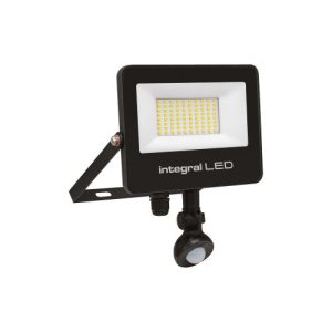 INTEGRAL SUPER SLIM 2 FLOODLIGHT IP67 5000LM 50W TUYA 3000/4000/6500K PIR 120° NON-DIMM 100LM/W BLACK INTEGRAL
