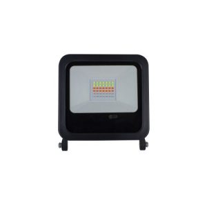 INTEGRAL 30W COMPACT TOUGH COLOUR FLOODLIGHT BLACK WITH RGB AND REMOTE CONTROLER. FOUR SCENES (FADE, SMOOTH, STROBE, FLASH)