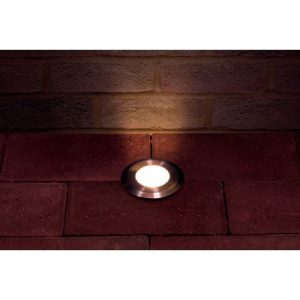 INTEGRAL OUTDOOR IN GROUND UPLIGHT WITH H2O STOP IP67 290LM 4.5W 3000K UPLIGHT 35° STAINLESS STEEL INTEGRAL