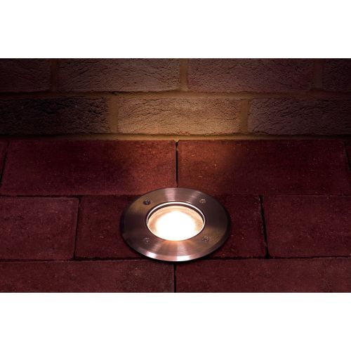 INTEGRAL OUTDOOR IN GROUND UPLIGHT WITH H2O STOP IP67 800LM 10.2W 3000K UPLIGHT 35° STAINLESS STEEL WITH H2O STOP INTEGRAL