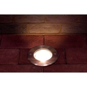 INTEGRAL OUTDOOR IN GROUND UPLIGHT WITH H2O STOP IP67 1270LM 20.5W 3000K UPLIGHT 35° STAINLESS STEEL WITH H2O STOP INTEGRAL