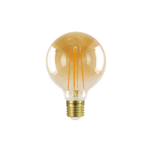 INTEGRAL SUNSET GLOBE G95 E27 380LM 5W 1800K DIMMABLE 300 BEAM AMBER