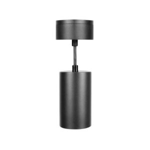 INTEGRAL ACCENTPLUS SPOTLIGHT S1 56MM DIAMETER 100MM LENGTH GU10 LED BASE SURFACE MOUNTED SUSPENDED PENDANT 1M CABLE BLACK FINISH