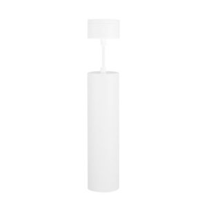 INTEGRAL ACCENTPLUS SPOTLIGHT S2 65MM DIAMETER 235MM LENGTH GU10 LED BASE SURFACE MOUNTED SUSPENDED PENDANT 1M CABLE WHITE FINISH