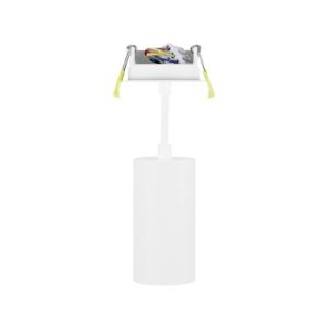 INTEGRAL ACCENTPLUS SPOTLIGHT S2 65MM DIAMETER 130MM LENGTH GU10 LED RECESSED MOUNTED 70MM CUTOUT SUSPENDED PENDANT 1M CABLE WHITE FINISH