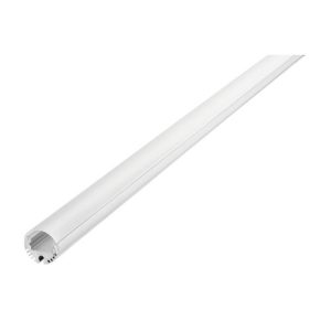 INTEGRAL PROFILE ALUMINIUM ROUND 2M FROSTED DIFFUSER 20.8MM DIA INCLUDE 2 ENDCAPS AND 4 MOUNTING BRACKETS