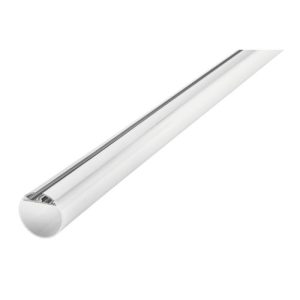 INTEGRAL PROFILE ALUMINIUM ROUND 2M FROSTED DIFFUSER 30MM DIA INCLUDE 2 ENDCAPS 2 SCREWS AND 2 SUSPENSION KITS
