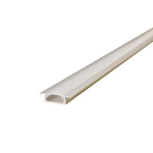 INTEGRAL PROFILE ALUMINIUM RECESSED 1M FROSTED DIFFUSER 22 X 6MM END CAP AND MOUNTING BRACKET ARE SOLD SEPARATELY