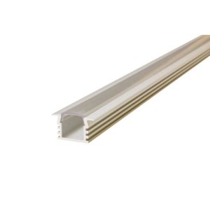 INTEGRAL PROFILE ALUMINIUM RECESSED 2M CLEAR DIFFUSER 22 X 12.2MM END CAP AND MOUNTING BRACKET ARE SOLD SEPARATELY