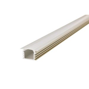INTEGRAL PROFILE ALUMINIUM RECESSED 1M FROSTED DIFFUSER 22 X 12.2MM END CAP AND MOUNTING BRACKET ARE SOLD SEPARATELY