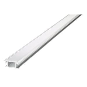 INTEGRAL PROFILE ALUMINIUM RECESSED 1M FROSTED DIFFUSER 26.9 X 11MM INCLUDE 2 ENDCAPS