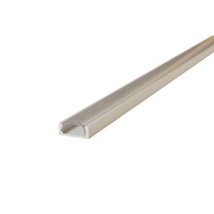 INTEGRAL PROFILE ALUMINIUM SURFACE MOUNT 2M CLEAR DIFFUSER 15.2 X 6MM END CAP AND MOUNTING BRACKET ARE SOLD SEPARATELY