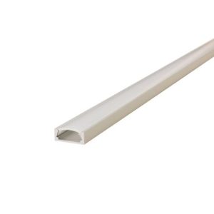 INTEGRAL PROFILE ALUMINIUM SURFACE MOUNT 1M FROSTED DIFFUSER 15.2 X 6MM END CAP AND MOUNTING BRACKET ARE SOLD SEPARATELY