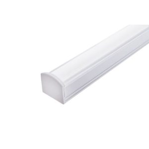 INTEGRAL PROFILE ALUMINIUM SURFACE MOUNT 2M FROSTED DIFFUSER 18 X 13MM INCLUDE 2 ENDCAPS AND 4 MOUNTING BRACKETS
