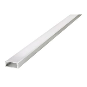 INTEGRAL PROFILE ALUMINIUM SURFACE MOUNT 2M FROSTED DIFFUSER 22.6 X 8.5MM INCLUDE 2 ENDCAPS AND 4 MOUNTING BRACKETS