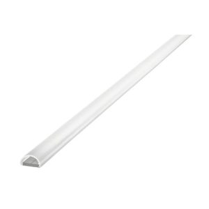 INTEGRAL PROFILE ALUMINIUM SURFACE MOUNT 1M FROSTED DIFFUSER 13.8 X 8MM INCLUDE 2 ENDCAPS