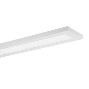 INTEGRAL LINEAL SUSPENDED OR SURFACE MOUNTED OFFICE DIRECT 5FT EMERGENCY WATTAGE SWITCHABLE 28/50W CCT SWITCHABLE 3000K/4000K/5000K 90º 110lm/w DALI, DALI2, PUSH-DIMM and 0-10V DIMMABLE WHITE