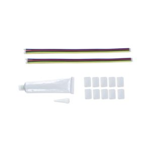 INTEGRAL IP65 RGB KIT, 5 X PIERCED END CAPS, 5 X SEALED END CAPS, 2 SETS OF LIVE CABLES AND SILICON TUBE FOR IP65 14MM WIDTH RGB STRIP
