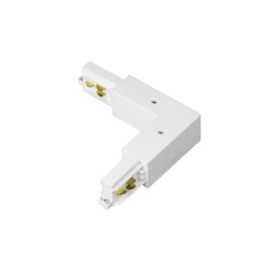 INTEGRAL WHITE CORNER CONNECTOR FOR STANDARD-RECESSED-TRIMLESS STUCCHI 3 CIRCUIT 230V ONETRACK