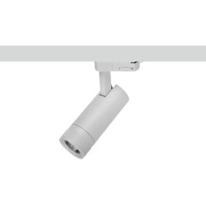 INTEGRAL FOCUSPRO 8W WHITE LED SPOT LIGHT NON-DIMMABLE ZOOMABLE BEAM ANGLE 18-50 DEG TRACK MOUNTED 3 CIRCUIT 4000K 131MM CRI90 749LM 93LM/W 220-240V