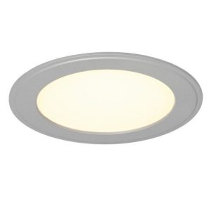 INTALITE SENSER ROUND 10W LED SILVER W/W