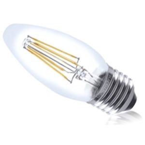 LED FILAMENT CANDLE ES 4.5W=470L CL DIM