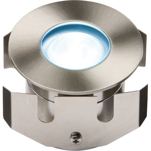 KNIGHTSBRIDGE IP68 1W BLUE HIGH POWERED LED STAINLESS STEEL DECKING LIGHT