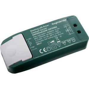 KNIGHTSBRIDGE IP20 350MA 12W LED DIMMABLE DRIVER - CONSTANT CURRENT