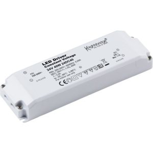 KNIGHTSBRIDGE IP20 24V DC 40W LED DRIVER - CONSTANT VOLTAGE