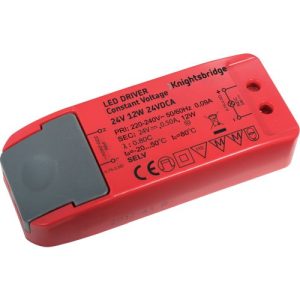 KNIGHTSBRIDGE IP20 24V 12W LED DRIVER - CONSTANT VOLTAGE