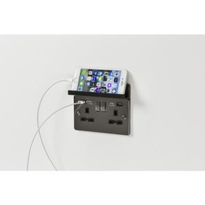 KNIGHTSBRIDGE 2G FOLD AWAY PHONE HOLDER - BLACK