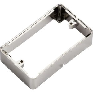 KNIGHTSBRIDGE 2G SURFACE BOX - BRUSHED CHROME