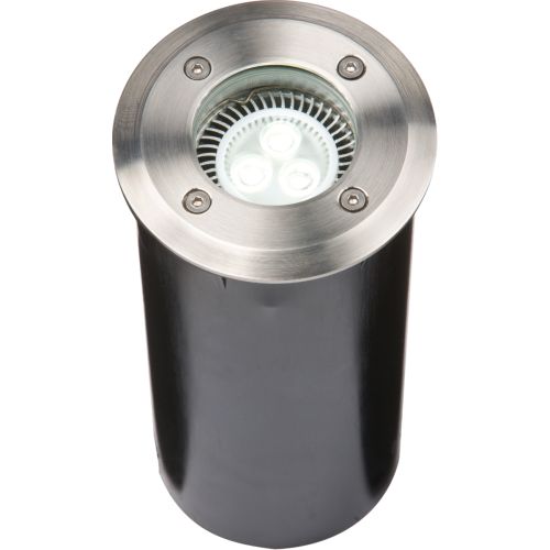 KNIGHTSBRIDGE IP67 230V STAINLESS STEEL GROUND LIGHT LONG BODY