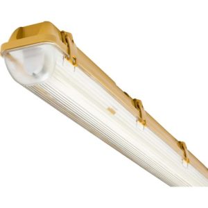 KNIGHTSBRIDGE 110V IP65 1X58W 5FT SINGLE HF NON-CORROSIVE FLUORESCENT FITTING