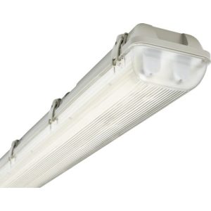 KNIGHTSBRIDGE 230V IP65 2X36W 4FT TWIN HF NON-CORROSIVE FLUORESCENT FITTING