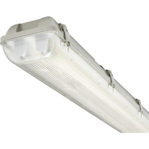 KNIGHTSBRIDGE 230V IP65 2X58W 5FT TWIN HF NON-CORROSIVE FLUORESCENT FITTING