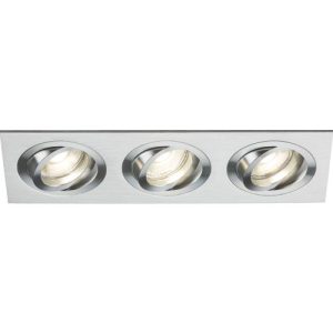 KNIGHTSBRIDGE AMBAR TRI TILT SQUARE DOWNLIGHT BRUSHED CHROME