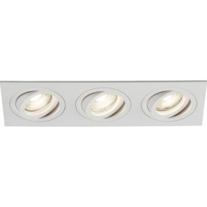 KNIGHTSBRIDGE AMBAR TRI TILT SQUARE DOWNLIGHT WHITE