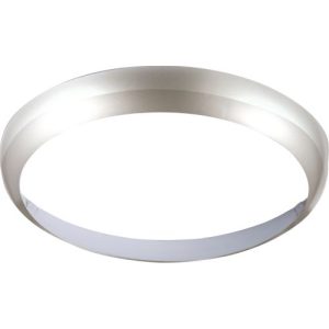 KNIGHTSBRIDGE MATT SILVER BEZEL FOR 24W LED BULKHEAD 400MM