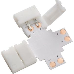 KNIGHTSBRIDGE 12V / 24V LED FLEX 4-WAY CONNECTOR - SINGLE COLOUR