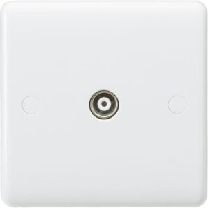 KNIGHTSBRIDGE CURVE 1G TV SOCKET