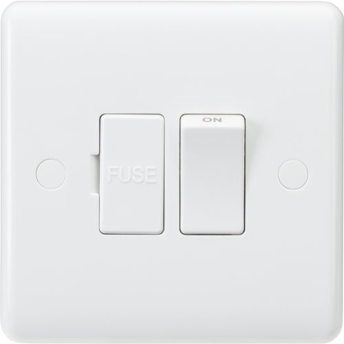 KNIGHTSBRIDGE CURVE SWITCHED FUSED SPUR WITH BOTTOM FLEX OUTLET